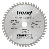 TREND CSB/PT16548 Craft saw blade panel trim 165mm x 48 teeth x 20mm  £31.70